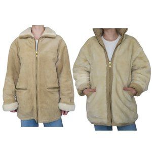 Vintage 70s Reversible Suede Sherpa Penny Lane Coat